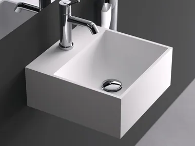HANDWASH - Countertop square Cristalplant® handrinse basin _ Agape