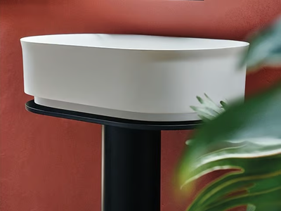 IMMERSION - Freestanding Cristalplant® washbasin _ Agape