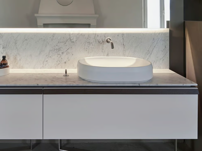 LARIANA - Countertop oval Cristalplant® washbasin _ Agape