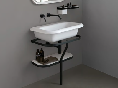 OTTOCENTO - Rectangular Cristalplant® washbasin _ Agape
