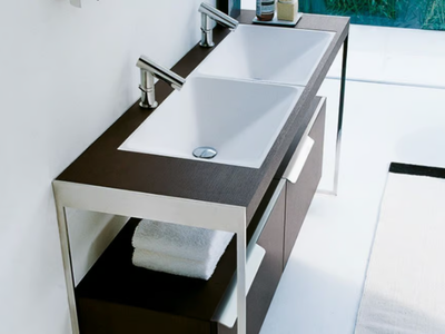 RASO - Undermount rectangular Exmar washbasin _ Agape