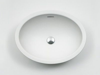 SPOON - Countertop oval Cristalplant® washbasin _ Agape