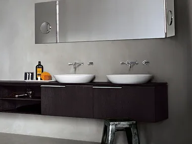 SPOON - Semi-inset oval Cristalplant® washbasin _ Agape