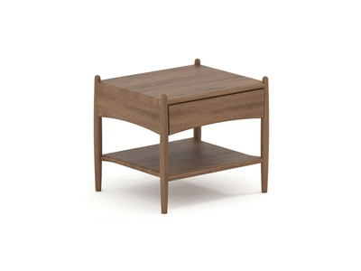 AVIATOR - Solid wood bedside table with drawers _ Air Division