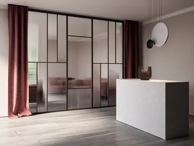 CELINE - Glass and aluminium movable wall _ ALBED