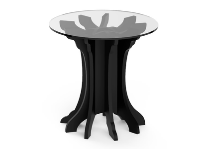 TALE - Round birch high side table _ ALBEDO