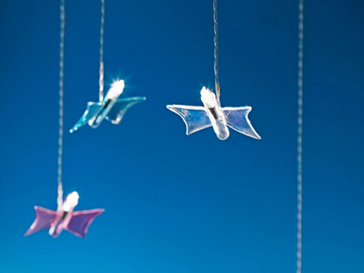 FARFALLA - LED handmade Borosilicate glass pendant lamp _ Album