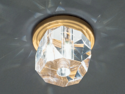 STELLINA - Semi-inset crystal ceiling lamp _ Album