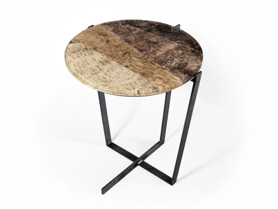 PALETTE - Round birch coffee table _ Alcarol