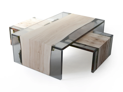 TRAIL - Rectangular coffee table _ Alcarol
