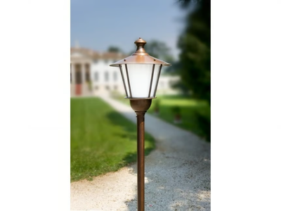 LOGGIATO - Lantern brass garden lamp post _ Aldo Bernardi