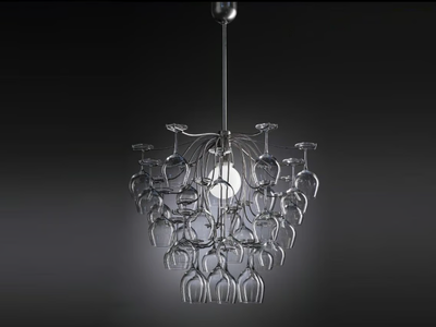 SAUVIGNON - Glass chandelier _ Aldo Bernardi
