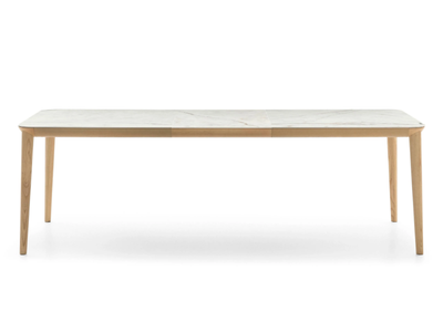 ADAMO - Rectangular wooden table with ceramic top _ Alf DaFrè