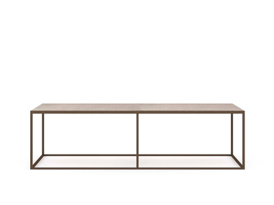 KOBE - Rectangular metal coffee table _ Alf DaFrè