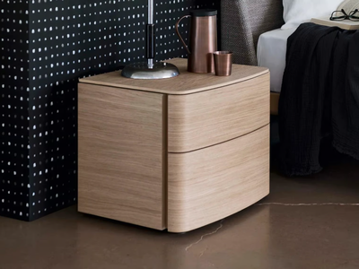 OLIS - Wooden bedside table with drawers _ Alf DaFrè