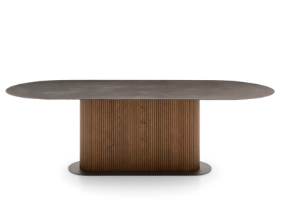 RIGADIN - Rectangular solid wood dining table _ Alf DaFrè