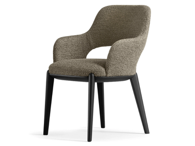 TINA - Upholstered fabric chair with armrests _ Alf DaFrè