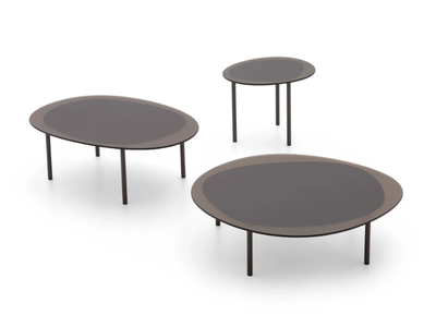 TSUKI - Tempered glass coffee table _ Alf DaFrè