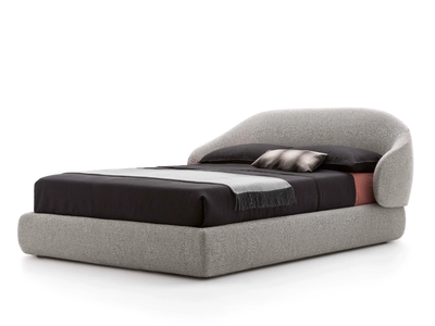 YUME - Fabric double bed with upholstered headboard _ Alf DaFrè