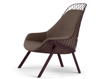 GRAN KOBI - 035 - Powder coated steel armchair with armrests _ Alias