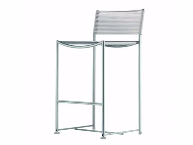 GREEN PVC - 204_O - PVC garden stool with back _ Alias