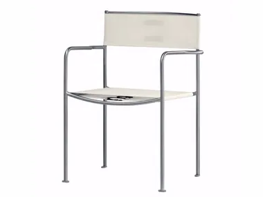 GREEN XL - 232_O - Stackable garden chair with armrests _ Alias