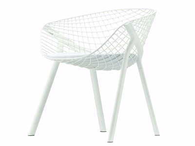 KOBI PAD SMALL - 042 - Steel chair with armrests _ Alias