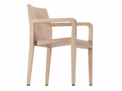 LALEGGERA ARMREST - 304 - Wooden chair with armrests _ Alias