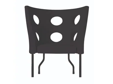 MONOFLEXUS - 911 - Upholstered fabric armchair with removable cover _ Alias