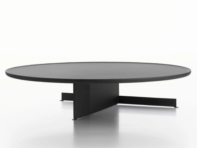 SAVOY - Low round wooden coffee table _ Alias