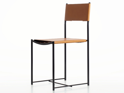 SPAGHETTI HIDE LEATHER - Steel and hide leather chair _ Alias
