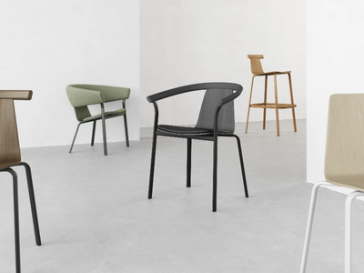 ATAL - Wooden chair with armrests _ ALKI