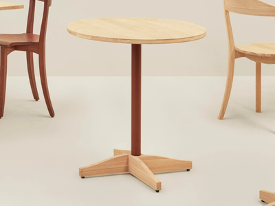BIBOLINA - Round oak table _ ALKI