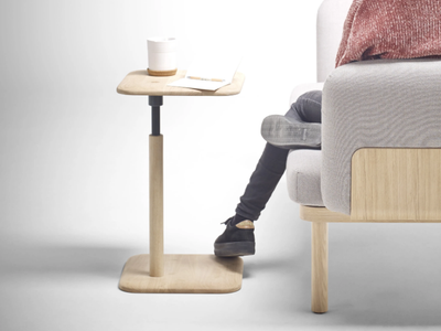 EGON - Height-adjustable square coffee table _ ALKI