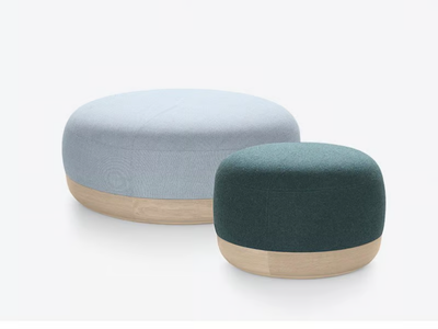 EGON - Round fabric pouf _ ALKI