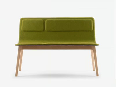 LAIA - Fabric bench with back _ ALKI