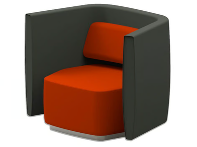 AIRWAVE 05 - Upholstered armchair with backrest for contract use _ Altek