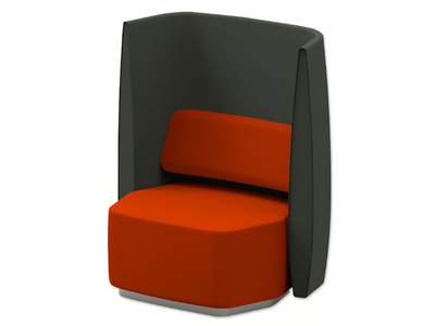 AIRWAVE 06 - Upholstered armchair with high backrest for contract use _ Altek