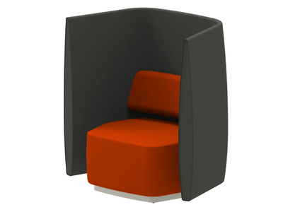 AIRWAVE 08 - Upholstered armchair with high backrest for contract use _ Altek