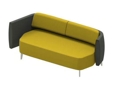 AIRWAVE 26 - Fabric sofa with backrest and leg base _ Altek