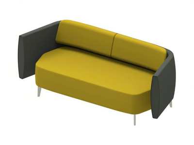 AIRWAVE 27 - Fabric sofa with backrest and leg base _ Altek