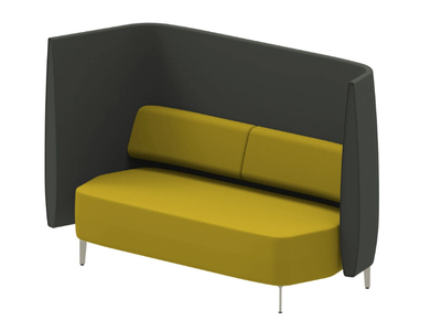 AIRWAVE 29 - Fabric sofa with high backrest and leg base _ Altek