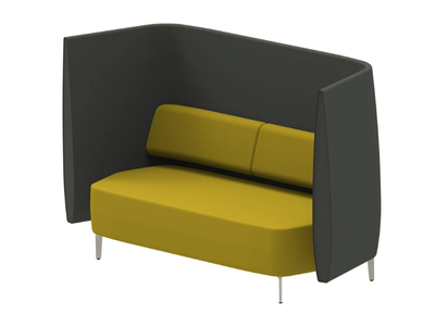 AIRWAVE 30 - Fabric sofa with high backrest and leg base _ Altek