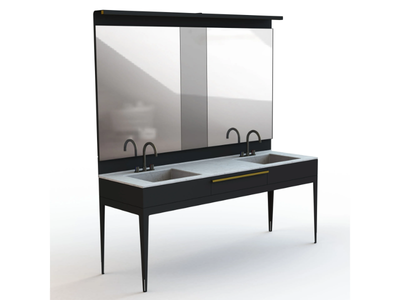 WEST COAST - Double floor-standing vanity unit _ Altek