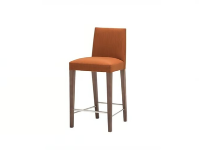 ANNA BQ1385 - Upholstered stool with back
