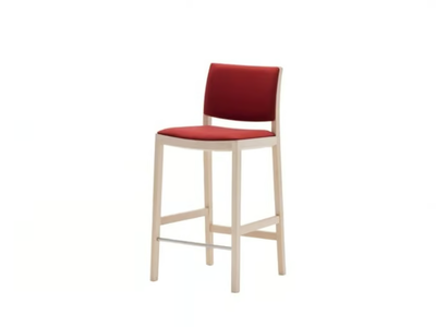 DUOS BQ2761 - High upholstered wooden stool