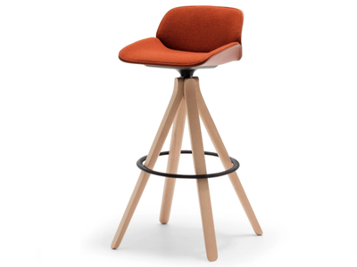 NUEZ BQ2779-BQ2780 - Swivel high stool with back