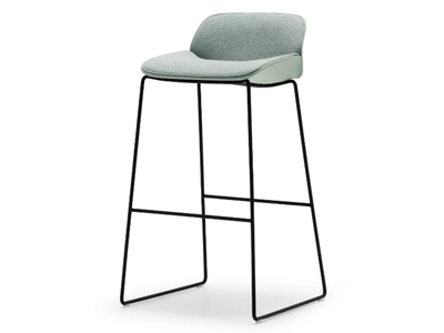 NUEZ BQ2781 - BQ2782 - Sled base high stool with back