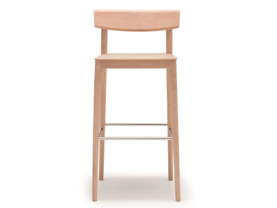 SMART BQ0637 - High wooden stool with back