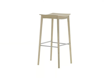 SMILE BQ0329 / BQ0351 - High beech barstool with footrest